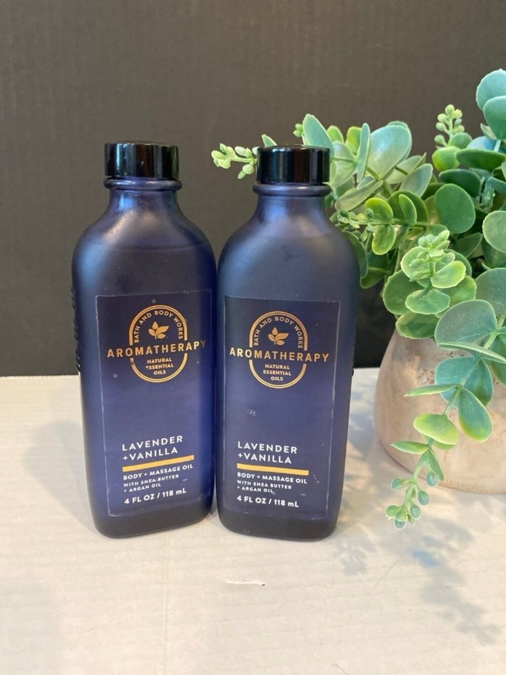 Aromatherapy “Lavender Vanilla” Bath & Body Works NEW Body & Massage Oils X 2